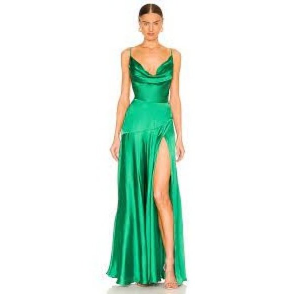 Bronx and Banco Leo Gown in Emerald - Picture 1 of 9